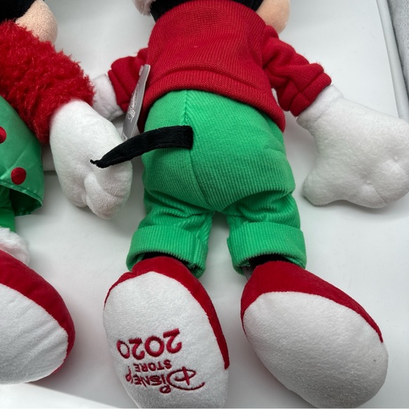 Disney Store 2020 Mickey And Minnie Mouse Holiday Cheer Christmas Med Plush Set - Picture 6 of 10